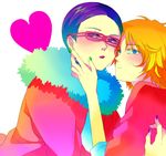  2boys character_request craig_tucker glasses heart kiss multiple_boys south_park tweek_tweak yaoi 