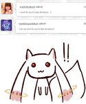  :3 english fake_screenshot hikusa kyubey mahou_shoujo_madoka_magica no_humans tumblr 