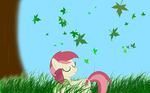  equine female feral friendship_is_magic hasbro horse leaves mammal maple my_little_pony pony rose_(mlp) roseluck_(mlp) solo tree wood 
