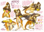  3_toes aeroo anthro avian blush breasts butt claws cloaca digitigrade english_text female feral gryphon hybrid kangaroo lying mammal marsupial model_sheet nipples nude on_side pouch presenting presenting_hindquarters pussy raised_leg roogryph scale scale_(artist) solo spread_legs spread_pussy spreading talons text wings 