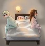  axis_powers_hetalia bed before_sex blush brown_hair couple dark_skin nervous seychelles_(hetalia) united_kingdom_(hetalia) 