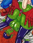  fafnir_the_dragon green_goblin marvel rule_63 spider-man 