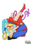  amy_wong futurama online_superheroes spider-man wonder_woman zoidberg 
