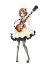  bad_id bad_pixiv_id brown_eyes brown_hair don't_say_&quot;lazy&quot; guitar highres hirasawa_yui instrument k-on! klamp legs pantyhose short_hair solo striped striped_legwear vertical-striped_legwear vertical_stripes 