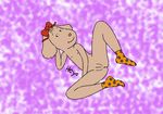  arthur arthur_(series) bow canine cub dog female fern_walters heyo mammal nude presenting pussy socks solo young 