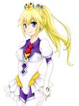  blonde_hair cosplay dress mario_(series) nintendo peach pricness princess princess_peach smile super_mario_bros super_mario_bros. to_love-ru 