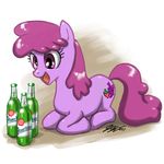  beer berry_punch_(mlp) beverage cutie_mark equine female feral friendship_is_magic hasbro horse john_joseco mammal my_little_pony oppp plain_background pony solo white_background 