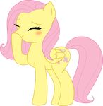  blush cute equine eyes_closed female feral fluttershy_(mlp) friendship_is_magic giggle hair hasbro hi_res horse laugh mammal my_little_pony nazoth pegasus pink_hair plain_background pony solo transparent_background unknown_artist wings 