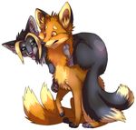  &hearts; alpha_channel canine cute feral fox foxtaur kitsune mammal multiple_tails plain_background tail taur tongue transparent_background vengefulspirits 