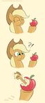  applejack_(mlp) comic equine female friendship_is_magic fruit hasbro horse mammal my_little_pony pony poor_yorick what what_has_magic_done worm 