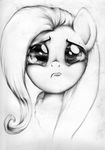  black_and_white carlotta-guidicelli equine female fluttershy_(mlp) friendship_is_magic hasbro hi_res horse mammal monochrome my_little_pony pegasus plain_background pony pout pouting sketch solo white_background wings 