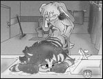  bathroom black_and_white broom cute duo eyes_closed fan_character feline female greyscale half-closed_eyes hedgehog lagomorph love_lover lovelover male mammal monochrome open_mouth original_character rabbit sega sex sonic_(series) sonic_the_hedgehog straight tiger toilet towels unknown_artist wet 