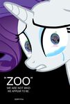  crying dragon equine eyeshadow female feral friendship_is_magic fur grin hasbro horn horse implied_bestiality interspecies makeup male mammal movie_poster my_little_pony parody pony poster rarity_(mlp) reflection scalie spike_(mlp) tears unicorn white_fur zoo_(film) zoophilia_(fetish) 