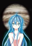  bad_id bad_pixiv_id blue_eyes blue_hair denpa_onna_to_seishun_otoko flat_chest highres jupiter long_hair masato19400 nude planet solo sparkle touwa_erio 