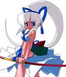  archer blue_eyes long_hair majikina_mina ponytail samurai_shodown samurai_spirits snk white_hair 