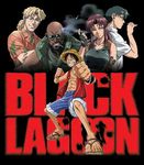  benny benny_(black_lagoon) black_lagoon crossover dutch dutch_(black_lagoon) monkey_d._luffy monkey_d_luffy okajima_rokuro one_piece photoshop pirate revy revy_(black_lagoon) 