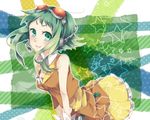  :3 bad_id bad_pixiv_id goggles goggles_on_head green_eyes green_hair gumi headphones headset merusuke short_hair skirt smile solo vocaloid 