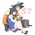  1girl bad_id bad_pixiv_id black_hair chi-chi_(dragon_ball) china_dress chinese_clothes dragon_ball dragon_ball_z dress obentou pinki_(shounenkakuseiya) son_gokuu 