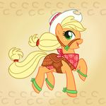  cowboy_hat csimadmax equine female feral friendship_is_magic hasbro hat horse madmax mammal my_little_pony pony saddle solo 