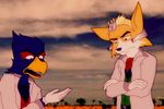  avian canine duo falco_lombardi fox fox_mccloud fredryk_phox mammal nintendo star_fox star_fox_the_animated_series starfox_the_animated_series video_games warm_colors 