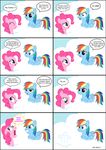  cloud clouds comic danleman14 equine female feral friendship_is_magic fur hasbro horse mammal my_little_pony pegasus pink_fur pinkie_pie_(mlp) pinkie_pie_out_of_fucking_nowhere pony rainbow_dash_(mlp) wings 