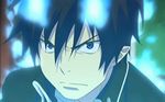  animated animated_gif ao_no_exorcist blue_fire demon demon_slaying_sword fire gif okumura_rin pointy_ears school_uniform tail 