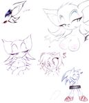  &hearts; &lt;3 ^.^ ^_^ amy_rose bat breasts censor_bar crossed_arms cyan_eyes eyes_closed eyeshadow female hedgehog lipstic lipstick looking_at_viewer makeup male mammal monochrome nipples opencanvas plain_background rouge_the_bat sega smile sonic_(series) sonic_the_hedgehog unknown_artist white_background 