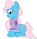  bow_tie bowtie_(mlp) clothing cutie_mark elm-chan equine female feral freckles friendship_is_magic g1 hair hasbro horse mammal my_little_pony nightgown pink_hair pony purple_eyes sitting solo 