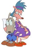  canine couple duo female fox interspecies male mammal marsupial panties plain_background pregnant rocko&#039;s_modern_life rocko's_modern_life sheila shiela straight transparent_background underwear wallaby xniclord 