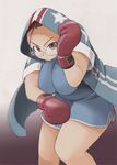  balrog boxing_gloves breasts capcom dark_skin genderswap glasses large_breasts m_bison street_fighter 