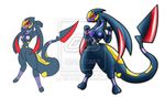  abstract_background annoying_watermark anthro breasts female gb_of_bs nintendo nipples plain_background pok&#233;mon pok&#233;morph pok&eacute;mon purple_nipples red_eyes red_sclera reptile scalie seviper simple_background slit_pupils snake solo thighs video_games watermark white_background wide_hips 