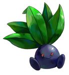  flora_fauna looking_at_viewer nintendo oddish peto1217 plain_background plant pok&#233;mon pok&eacute;mon red_eyes sitting smile solo video_games white_background 