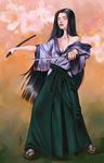  arman_akopian bad_deviantart_id bad_id bare_shoulders black_hair breasts cleavage closed_eyes copyright_request japanese_clothes kimono lips long_hair off_shoulder small_breasts solo sword tabi weapon 