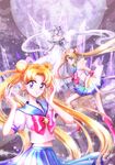  back_bow bishoujo_senshi_sailor_moon blonde_hair blue_eyes blue_sailor_collar bow closed_eyes costume_chart double_bun dress floating_hair full_moon ice juuban_middle_school_uniform long_hair magical_girl moon multicolored multicolored_clothes multicolored_skirt multiple_girls multiple_persona nashinomiya neo_queen_serenity official_style pleated_skirt purple_eyes red_bow sailor_collar sailor_moon sailor_senshi_uniform school_uniform serafuku skirt strapless strapless_dress super_sailor_moon time_paradox tsukino_usagi twintails very_long_hair white_dress 