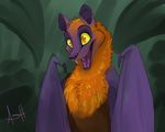  fangs flying_fox looking_at_viewer mammal open_mouth smile solo vengefulspirits wings 