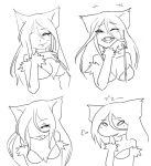  1girl :p animal_ears camel_(dansen) cat_ears female laughing neko_majo one_eye_closed open_mouth original smile solo tongue tongue_out 