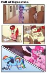 absurd_res anthro bodily_fluids body_writing collar collar_only color_edit colored cum cum_on_face fall_of_equestria female friendship_is_magic genital_fluids genitals group hasbro hi_res male male/female my_little_pony nude penis pinkie_pie_(mlp) rainbow_dash_(mlp) ruby_prose_(oc) schorl_tourmaline_(oc) sex_slave shad0w-galaxy slashysmiley third-party_edit