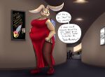 2019 26:19 4_fingers anthro arm_markings arm_tuft belly big_belly big_breasts biped black_eyelashes black_nose black_text breasts cassidy_(thatoneaceguy) cleavage clothed clothed_anthro clothed_female clothing counter detailed_background dialogue digital_drawing_(artwork) digital_media_(artwork) dipstick_ears domestic_rabbit dress ear_markings elbow_tuft english_text eyebrows female female_anthro fingers footwear front_view full-length_portrait fur fur_tuft garter_straps hand_markings hand_on_own_belly hand_on_stomach inside lagomorph legwear leporid linked_speech_bubble mammal markings movie_poster movie_theater multicolored_ears navel_outline obese obese_anthro obese_female open_mouth oryctolagus overweight overweight_anthro overweight_female perspective-incorrect_clothing perspective-incorrect_legwear perspective-incorrect_texturing perspective-incorrect_thigh_highs portrait public pupils question_mark quotation_marks rabbit red_clothing red_dress red_footwear red_shoes shaded shoes silhouette simple_background slit_dress solo speech_bubble talking_to_viewer tan_background tan_body tan_fur tan_markings tan_tuft text thatoneaceguy thigh_highs tuft underline walking white_inner_ear yellow_eyes