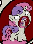  cub cutie_mark_crusaders_(mlp) derelle equine female feral friendship_is_magic gif hair hasbro horn horse i_can_see_forever illusion long_hair loop mammal meme multi-colored_hair my_little_pony pink_hair pony purple_hair recursion short_hair solo sweetie_belle_(mlp) sweetie_belle_derelle tail two_tone_hair unicorn unknown_artist vore_itself warm_colors white_body young 