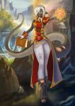 absurd_res anthro clothing digital_media_(artwork) dragon eliza_brown eyes female furry hair hi_res invalid_tag lieutenant silverwindart tail uniform white_hair yellow_eyes