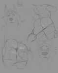 absurd_res anthro anus bodily_fluids butt butt_sniffing epic_games flustered fortnite frostbone hi_res male monochrome musk sketch sketch_page sniffing sweat sweaty_butt text wendell_(fortnite)