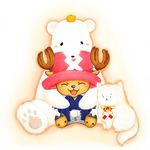  bear cat hat kazuki_aoi_(blue-dolphin) no_humans one_piece pink_hat smile tony_tony_chopper 