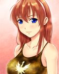  bad_id bad_pixiv_id bare_shoulders blue_eyes brown_hair dead_or_alive hairband highres hitomi_(doa) light_smile long_hair looking_at_viewer solo tachibana_omina tank_top upper_body 