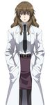  bad_id bad_pixiv_id bags_under_eyes belt brown_hair hands_in_pockets kiyama_harumi labcoat necktie noriheita pantyhose pencil_skirt skirt solo to_aru_kagaku_no_railgun to_aru_majutsu_no_index 