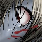  blood eyes left_4_dead red_eyes short_hair solo tears white_hair witch_(left4dead) zombie 