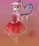  arms_behind_back blonde_hair flandre_scarlet hat heart heart_wings red_eyes short_hair smile solo standing touhou wings xero 