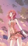  bad_id bad_pixiv_id blue_eyes kairi_(kingdom_hearts) kingdom_hearts looking_up m3_(mmm003) red_hair sky solo 