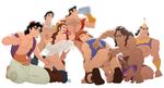  aladdin beauty_and_the_beast crossover gaston hercules kronk pirates_of_the_caribbean prince_eric szadek tarzan the_emperor&#039;s_new_groove the_little_mermaid will_turner 