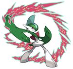  closed_mouth commentary_request full_body gallade gen_4_pokemon legs_apart no_humans pearl7 pokemon pokemon_(creature) simple_background solo standing white_background 