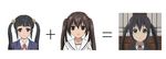  brown_hair comparison k-on! math minami-ke minami_kana mizuki_mana multiple_girls nakano_azusa school_uniform twintails white_album 